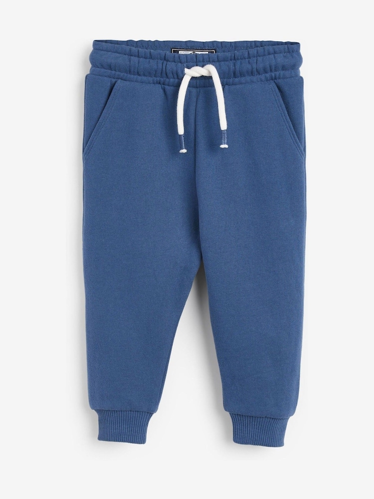 Blue/Grey/Navy Soft Touch Joggers 3 Pack (3mths-7yrs) - Image 2 of 6