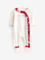 Baker by Ted Baker 100% Cotton Sleepsuits 3 Pack - Image 3 of 7