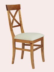 Laura Ashley Set of 2 Honey Gold Balmoral Dining Chairs - Image 3 of 4