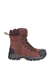 Amblers Safety Brown AS995 Pillar Waterproof Lace-Up Safety Boots - Image 1 of 5
