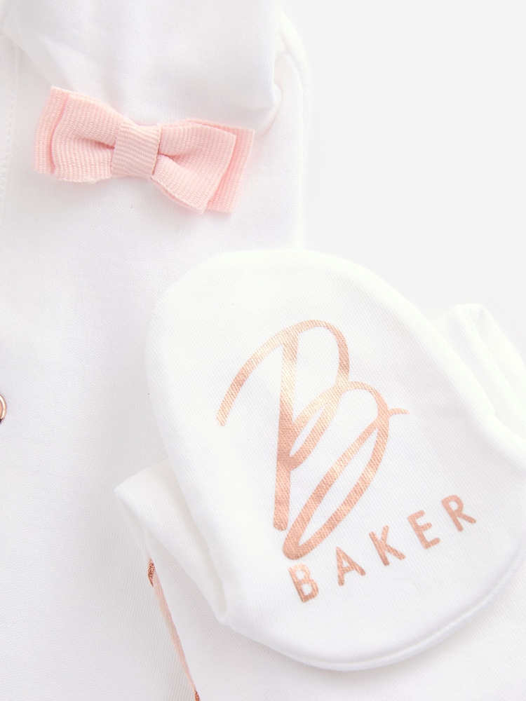 Baker by Ted Baker Born In 2025 100% algodão branco - Imagem 5 de 5