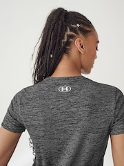 Under Armour Black Tech Twist Crew Neck T-Shirt - Image 4 of 7