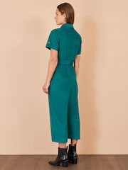 Yumi Blue Cord Relaxed Jumpsuit - Image 4 of 4