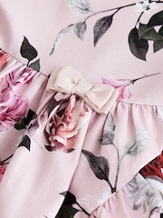 Baker by Ted Baker Pink Floral Print Ruffle Frill Hem Dress - Slika 3 iz 6