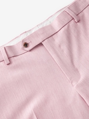 Pink Slim Fit Motionflex Stretch Suit Trousers - Image 8 of 9