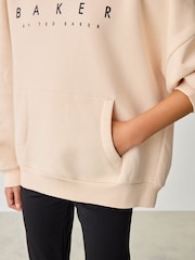 Oversized Back Print Logo Hoodie - Image 9 of 13