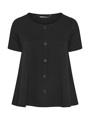 Yours Curve Black Soft Touch Button Top - Image 5 of 5