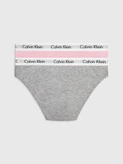Calvin Klein Pink Modern Cotton Girls Bikini Underwears 2 Pack - Image 2 of 2