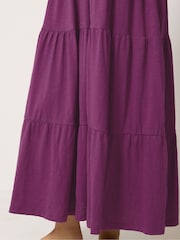 M&Co Purple Notch Neck Dress - Image 4 of 5