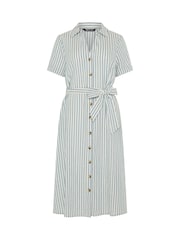M&Co Blue Petite Stripe Shirt Dress - Image 5 of 5