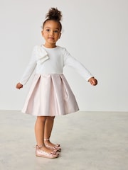 Baker by Ted Baker rožnata Teksturirana prešita pentlja Podrobnosti obleka - Slika 2 iz 13