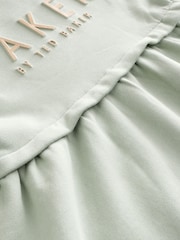 Sage zelena - Baker by Ted Baker 100% bombaž embossed z blagovno znamko pulover - Slika 11 iz 11