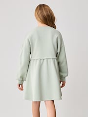 Sage zelena - Baker by Ted Baker 100% bombaž embossed z blagovno znamko pulover - Slika 2 iz 11