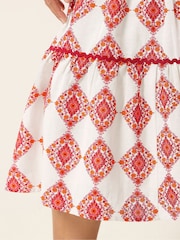 M&Co Cream Printed Tile Maxi Skirt - Image 4 of 5
