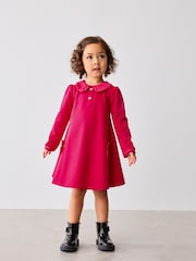 Baker by Ted Baker Red Satin Collar and Bow Dress - Image 2 of 10