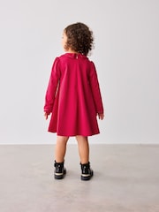 Baker by Ted Baker Red Satin Collar and Bow Dress - Image 3 of 10
