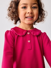 Baker by Ted Baker Red Satin Collar and Bow Dress - Image 4 of 10