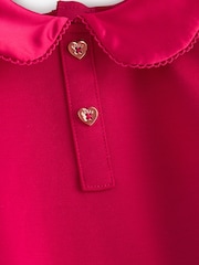 Baker by Ted Baker Red Satin Collar and Bow Dress - Image 9 of 10