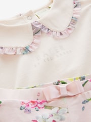 وردي - طقم رداء علوي رياضي بتصميم كشكشة على الياقة وبنطلون ضيق من Baker by Ted Baker - صورة 10 من 13