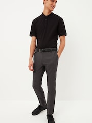 Grey Skinny Machine Washable Plain Front Smart Trousers - Image 2 of 7