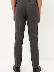 Grey Skinny Machine Washable Plain Front Smart Trousers - Image 4 of 7