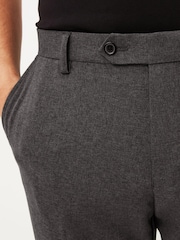 Grey Skinny Machine Washable Plain Front Smart Trousers - Image 6 of 7