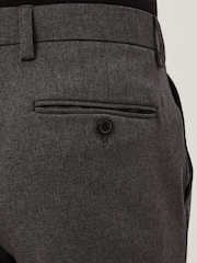 Grey Skinny Machine Washable Plain Front Smart Trousers - Image 7 of 7
