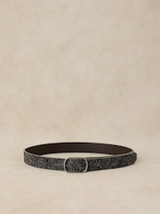 White Stuff Brown Reversible Leather Belt - Image 2 of 3