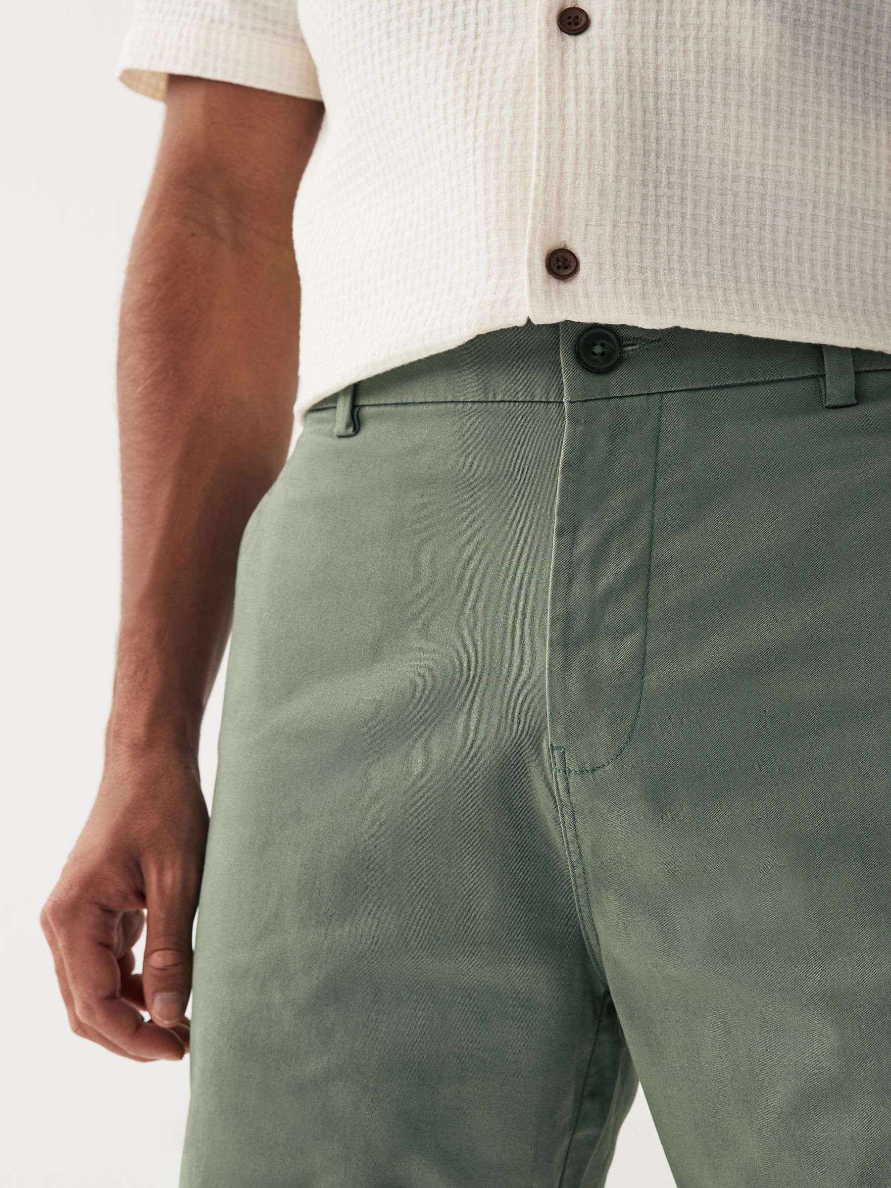 Buy Sage Green Slim Fit Stretch Chinos Shorts from Next USA