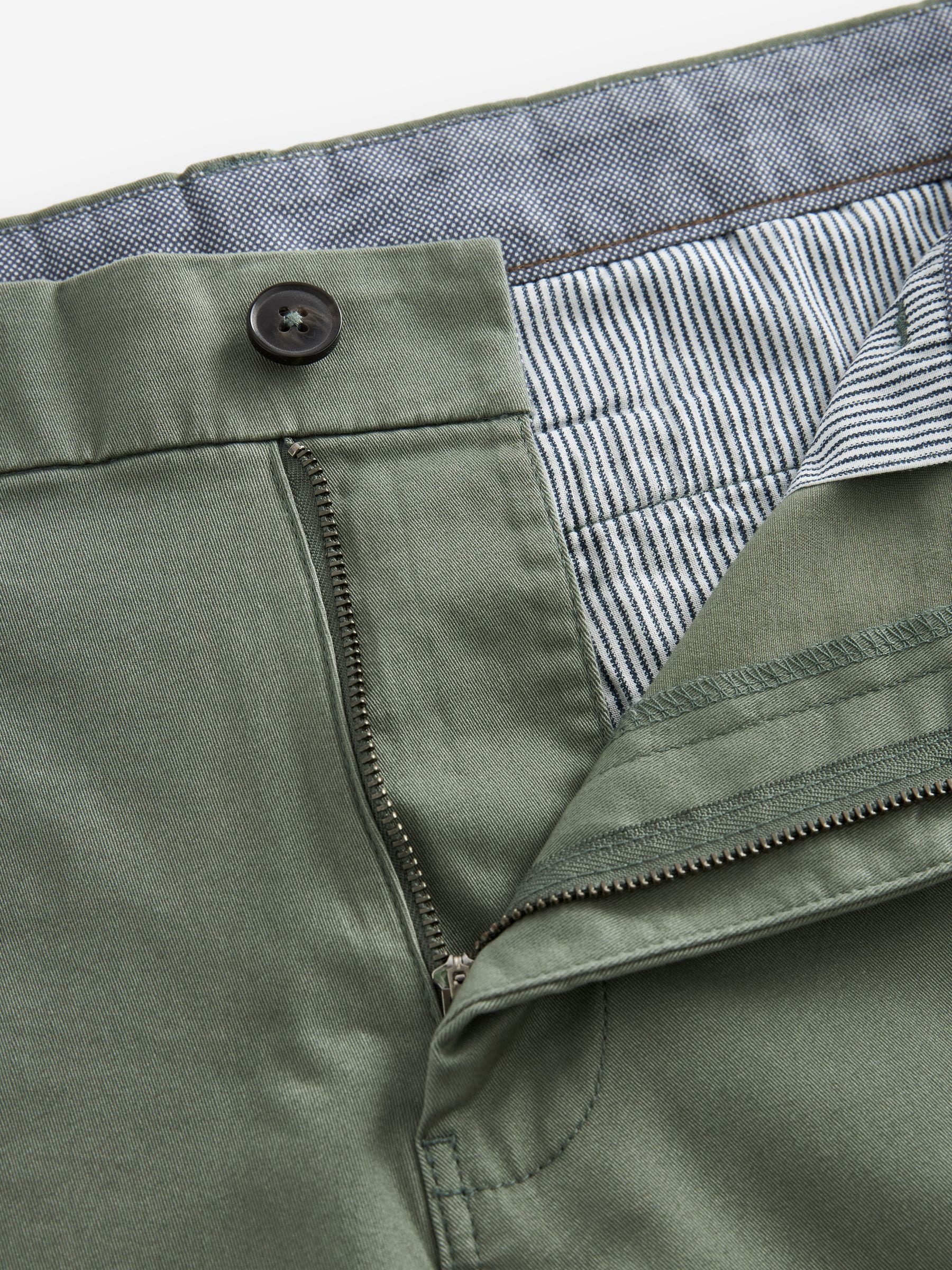 Buy Sage Green Slim Fit Stretch Chinos Shorts from Next USA