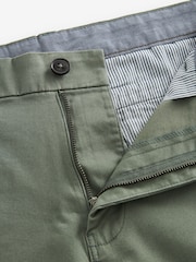 Sage Green Slim Fit Stretch Chinos Shorts - Image 6 of 8