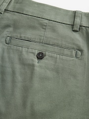 Sage Green Slim Fit Stretch Chinos Shorts - Image 7 of 8