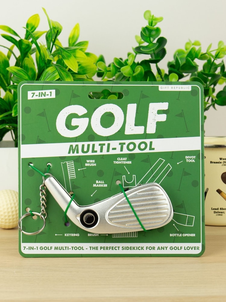 Gift Republic Silver Golf Multi-Tool - 7-in-1 Golfers’ Gadget - Image 1 of 3 Gift Republic Silver Golf Multi-Tool - 7-in-1 Golfers’ Gadget - Image 1 of 3