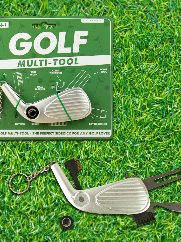 Gift Republic Silver Golf Multi-Tool - 7-in-1 Golfers’ Gadget - Image 3 of 3 Gift Republic Silver Golf Multi-Tool - 7-in-1 Golfers’ Gadget - Image 3 of 3