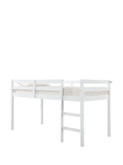 Aspire Furniture White Cove Midsleeper Wooden Children's Bed Frame with Memory Foam Mattress - Image 3 of 6