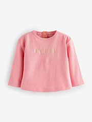 Baker by Ted Baker 2 Piece Pink Floral T-Shirt and Dungaree Set - Image 5 of 5