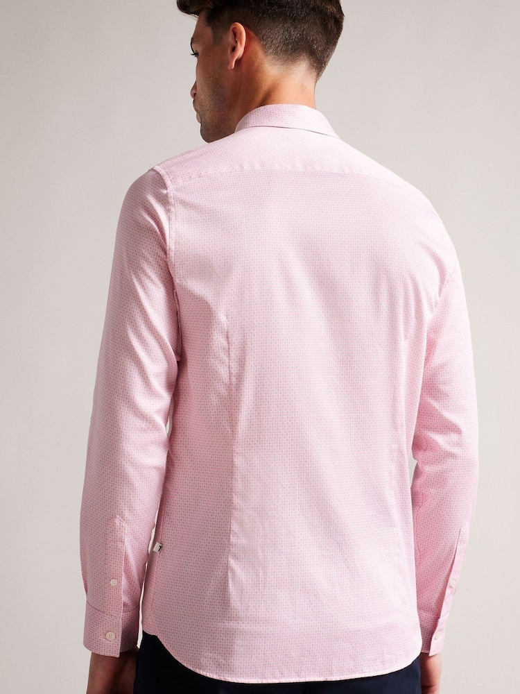 Ted Baker Mini Pink Willet Pl Long Sleeves Geo Shirt - Image 5 of 5