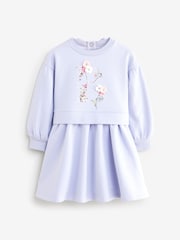 Baker by Ted Baker Lilac Purple Sweat Dress - Image 6 of 10