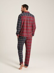 Joules Goodnight Red Check Christmas Pyjamas - Image 2 of 6