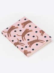 Caroline Gardner Pink Leaping Leopard Tabbed Notebook - Image 2 of 4