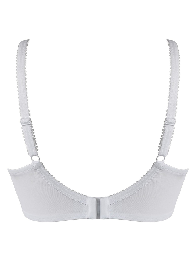 Pour Moi White Non Padded Ooo La La Non Padded Underwired Bra - Image 5 of 5
