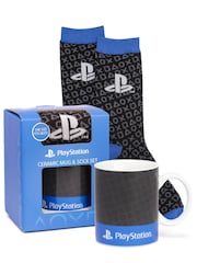 Vanilla Underground Blue Playstation Pusheen Green Mug and Sock Set - Image 1 of 5