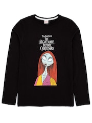 Vanilla Underground Black Womans Disney The Nightmare Before Christmas Multicoloured Long Sleeve Long Leg 100% Cotton Pyjamas Set - Image 2 of 6