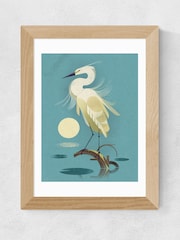 East End Prints White Little Egret Print by Dieter Braun - Image 1 of 2