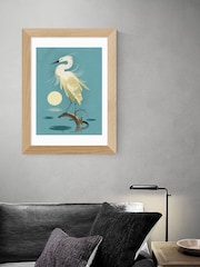 East End Prints White Little Egret Print by Dieter Braun - Image 2 of 2
