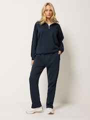 M&Co Blue Straight Leg Joggers - Image 2 of 6
