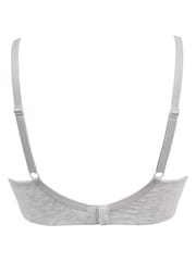 Pour Moi Grey Love to Lounge Cotton T-Shirt Bra - Image 5 of 5