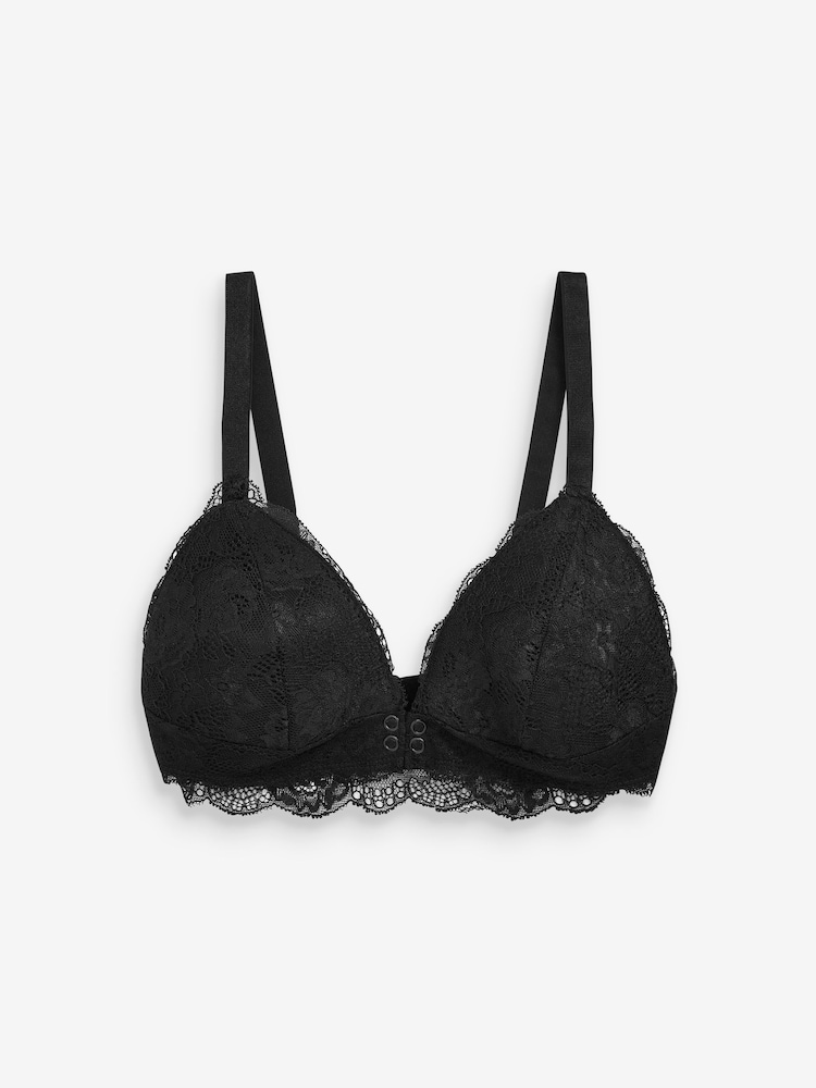 Mamalicious Black Maternity Lace Nursing Bra - Image 4 of 4