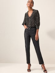Black Coated Mom Jeans - Image 2 of 6