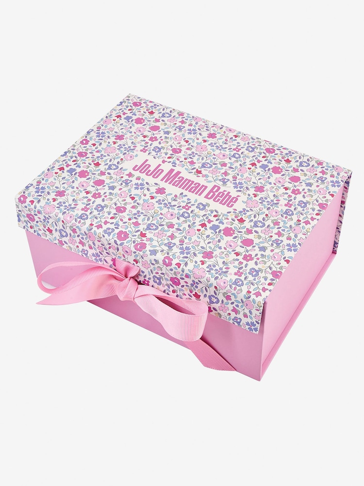 JoJo Maman Bébé Pink Ditsy Small Gift Box - Image 2 of 2
